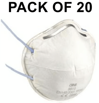 picture of 3M - 8810 P2 CUP-SHAPED Dust/Mist Respirator Mask - Box of 20 -  [3M-8810] - (HY)