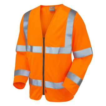 Picture of Merton - Orange Hi-Vis Sleeved Waistcoat - LE-S15-O