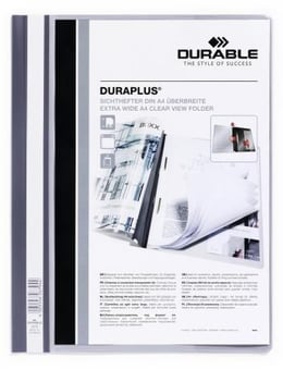 Picture of Durable - DURAPLUS Presentation Folder - Grey - Pack of 25 - [DL-257910]