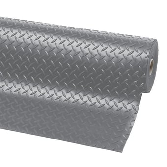 Picture of PVC Diamond-Tred Anti-slip Fire Retardant Mat - Grey/Grey - 1220 x 1000mm - [WWM-61300-12210005-GRGR] - (LP)
