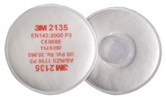 picture of 3M - Pair of P3 Particulate Filter Cartridges for Use With 6000 7500 And 6900 Masks - [3M-2135]