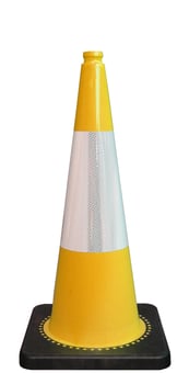 picture of Flexible Yellow PVC 50cm Road 2kg Cone - Virtually Unbreakable - [EH-RS50020C+Y3340] - (HP) - (DISC-X)