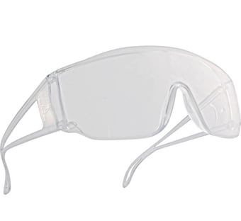 Picture of Delta Plus Piton 2 - Clear Polycarbonate Single Lens Glasses for Visitors - [LH-PITON2]