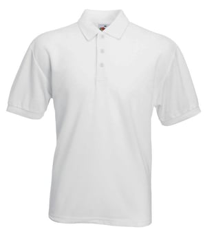 Picture of Fruit of The Loom Men's Polycotton Poloshirt - White - BT-63402-WHT