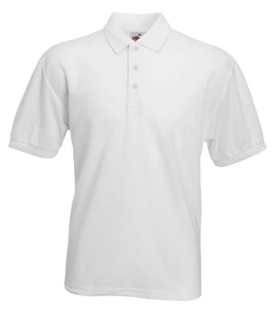 picture of Fruit of The Loom Men's Polycotton Poloshirt - White - BT-63402-WHT