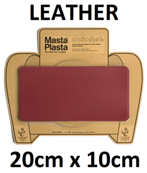 picture of MastaPlasta Leather Repair Patch Large Plain Red 20cm x 10cm - [MPL-REDPLAIN200X100]