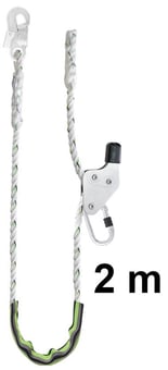 picture of Kratos Work Positioning Twisted Rope Lanyard with Grip Adjuster - 2 mtr - [KR-FA4090420]