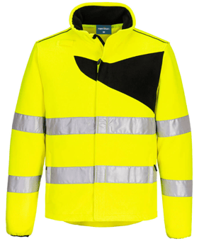 Picture of Portwest PW274 - PW2 Hi-Vis Fleece Yellow/Black - PW-PW274YB