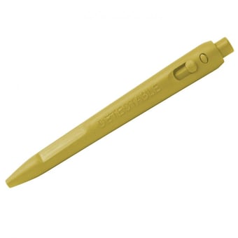 picture of Detectamet Detectable Retractable Elephant Pen Blue Ink - Yellow Housing - Yellow End MC - [DT-104-I01-C55-PA02]