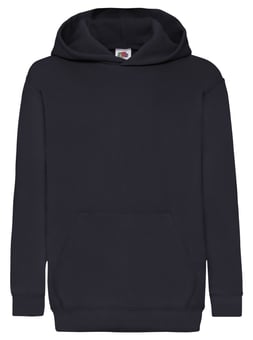 picture of Fruit of the Loom Kid's Classic Hooded Sweat - Deep Navy - BT-62043-AZ