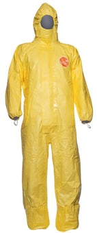 picture of Dupont Tyvek - Tychem C Standard Hooded Coverall - Type 3,4,5,6, - DU-382113