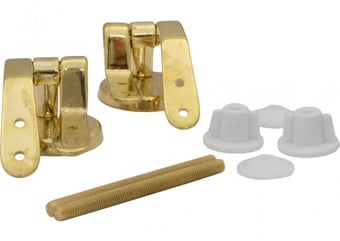 picture of Polished Brass Pillar Type Toilet Seat Hinges -  CTRN-CI-PA54P
