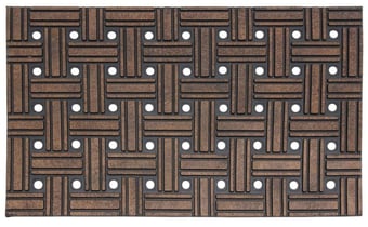 picture of Sienna Brown Premium Rubber Scraper Doormat - 45x75cm - [JV-35-01-982SQ] - (DISC-W)