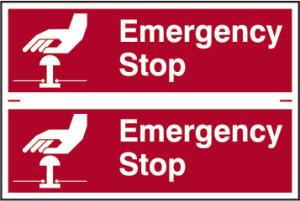Picture of Spectrum Emergency Stop - PVC 300 x 200mm - SCXO-CI-1443