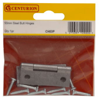 Picture of Centurion SC Steel Butt Hinge - 50mm - Pack of 5 Pairs - [CI-CH03P]