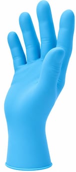Picture of Polyco Shield GD19 Blue Nitrile Powder Free Disposable Gloves - Box of 100 - [BM-GD19]