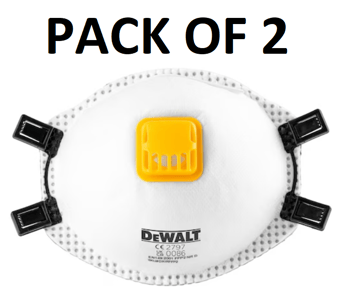 picture of Dewalt FFP2 Disposable Particulate Respirator - Pack of 2 - [FDC-DXIRFFP22]