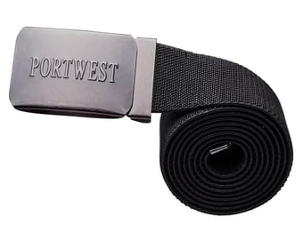 picture of Portwest - Elasticated Work Belt Black - One Size - [PW-C105BKR]