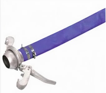 Picture of 100 Metre 6" Bore - Blue PVC Layflat Hose Assemblies - 107kg - [HP-LFA6-100M]