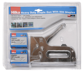 picture of Hilka Heavy Duty Staple Gun Kit 20300800 - With 800 Staples - [SCXO-CI-SL50P]