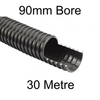 picture of PVC Ducting Hose - 90mm Bore x 30m - [HP-CVL35GRY30M]
