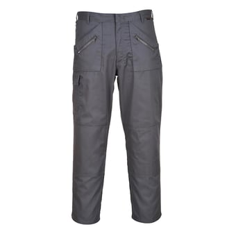 Picture of Portwest Superior Grey Comfort Action Trousers - Tall Leg 33 Inch - 245g - PW-S887GRT - (DISC-R)