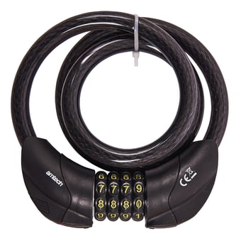 picture of Amtech 900mm x 12mm Security Cable with Built-in LED Combination Lock - [DK-T1835]