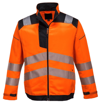 Picture of Portwest Hi-Vis Orange/Black Work Jacket - PW-T500OBR
