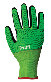 picture of TraffiGlove TG5545 Nitrile Foam Palm Dip Impact Glove - TS-TG5545
