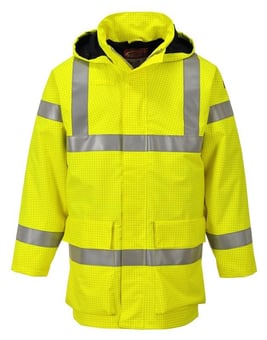 picture of Portwest - Bizflame Rain Hi-Vis Multi Lite Yellow Jacket - PW-S774YER