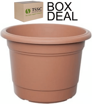 picture of Whitefurze 35cm Round Milano Planter - Terracotta - Box Deal of 10 - [IH-WHFG01R353]