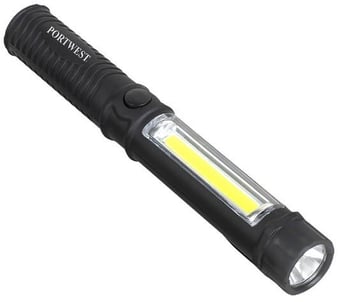 picture of Portwest - PA65 Inspection Black Flashlight - [PW-PA65BKR]