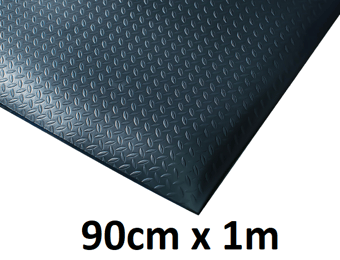 picture of Kumfi Diamond Anti-Fatigue Mat Black - 90cm x 1m - [BLD-KD36BL]