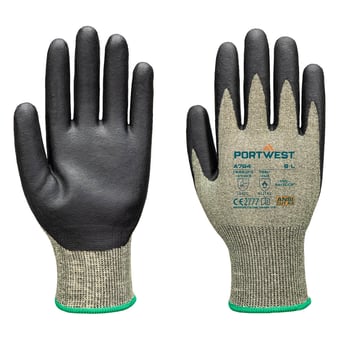 picture of Portwest A784 - FR Arc Cut C18 Level 2 Glove - Pair - Green/Black - PW-A784E8R