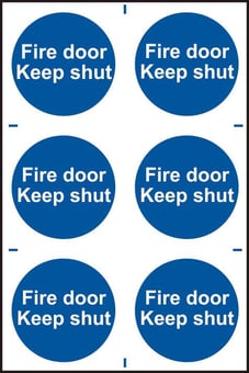 picture of Spectrum Fire door Keep shut – PVC 200 x 300mm - SCXO-CI-0151