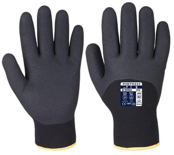 picture of Portwest A146 Arctic Black Winter Gloves - PW-A146BKR