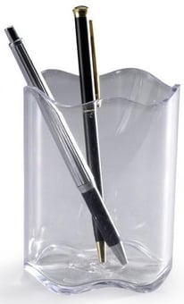 picture of Durable - Pen Cup Trend - Transparent - 80 Dia x 102 mm - Pack of 6 - [DL-1701235400]