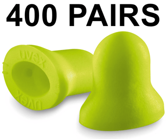 picture of Uvex Xact-Fit Refill Box For One 2 Click Dispenser - Box of 400 Pairs - [TU-2124003]