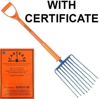 Picture of Shocksafe 9 Prong Industrial Insulated Fork  - [CA-09PFPFINS]