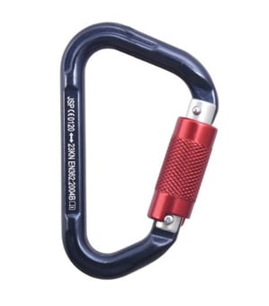 Picture of JSP - Aluminium Twist Lock Karabiner - 21mm - EN 362 - [JS-FAR0905]