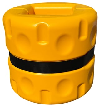 Picture of Way4Now - Yellow Column Protector - With Black Strip and Foam Inserted - dia 330 x H300mm - [SHU-CP-01] - (DISC-W)