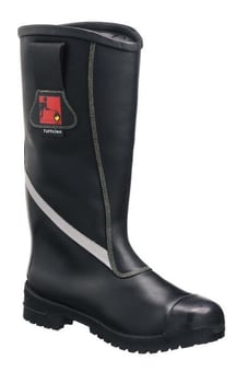 picture of Waxy Cowhide Leather Fire Boots - Steel Toecap - EN15090:2012 - Pair - [GN-3002]