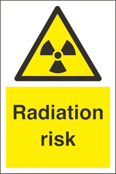 Picture of Radiation Sign - 200 x 300Hmm - Rigid Plastic - [AS-WA70-RP]