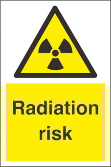 Picture of Radiation Sign - 200 x 300Hmm - Rigid Plastic - [AS-WA70-RP]