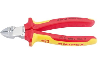 picture of Draper - Knipex 14 26 160SB VDE Fully Insulated Diagonal Wire Strippers and Cutters - [DO-34055]