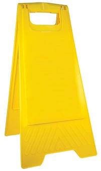 picture of Way4Now - Yellow A-Frame Plain - Floor Warning Sign - [SHU-E-NS-5-F]
