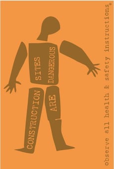 Picture of Construction Sites Are Dangerous Poster - 525 x 775Hmm - Encapsulated Paper - [AS-POS50]