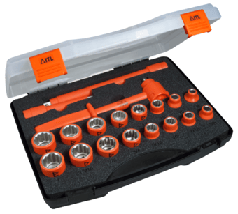 picture of ITL - Insulated 1/2" Drive 19 Piece Socket Set - [IT-03095]