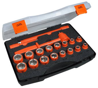 Picture of ITL - Insulated 1/2" Drive 19 Piece Socket Set - [IT-03095]