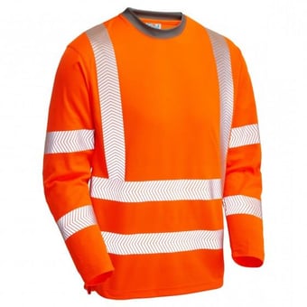 picture of Capstone - Orange Hi Vis Coolviz Plus Sleeved T-Shirt - LE-T08-O